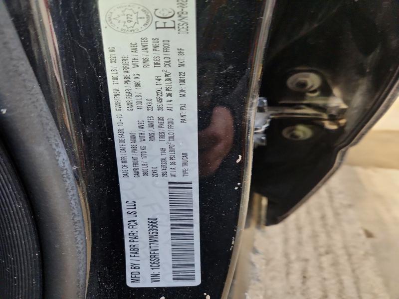 Auction sale of the 2021 Ram 1500, vin: 1C6SRFVT7MN536660, lot number: 48463596