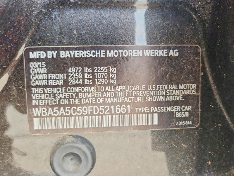 Aukcja sprzedaży 2015 Bmw 528, vin: WBA5A5C59FD521661, numer aukcji: 50044646