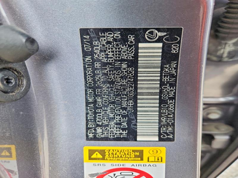 Aukcja sprzedaży 2014 Lexus Es, vin: JTHBK1GG3E2147628, numer aukcji: 49566746