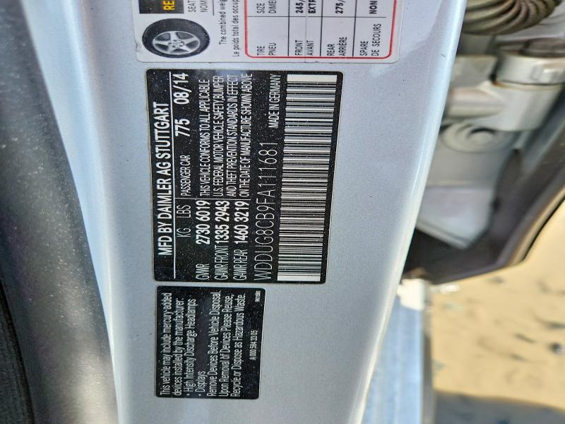 Aukcja sprzedaży 2015 Mercedes-benz S, vin: WDDUG8CB9FA111681, numer aukcji: 48944376
