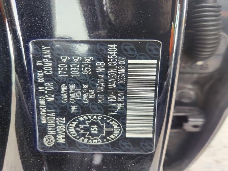 Продаж на аукціоні авто 2022 Hyundai Elantra, vin: KMHLM4AGXNU355404, номер лоту: 49795056