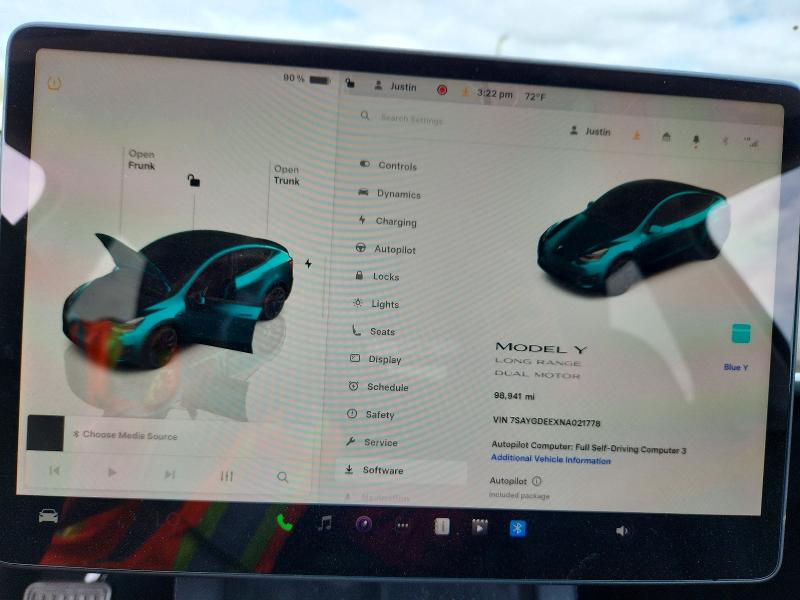 Продажа на аукционе авто 2022 Tesla Model Y, vin: 7SAYGDEEXNA021778, номер лота: 48315866