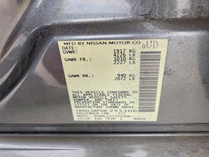 Aukcja sprzedaży 2017 Nissan Altima, vin: 1N4AL3AP5HC255106, numer aukcji: 50677496
