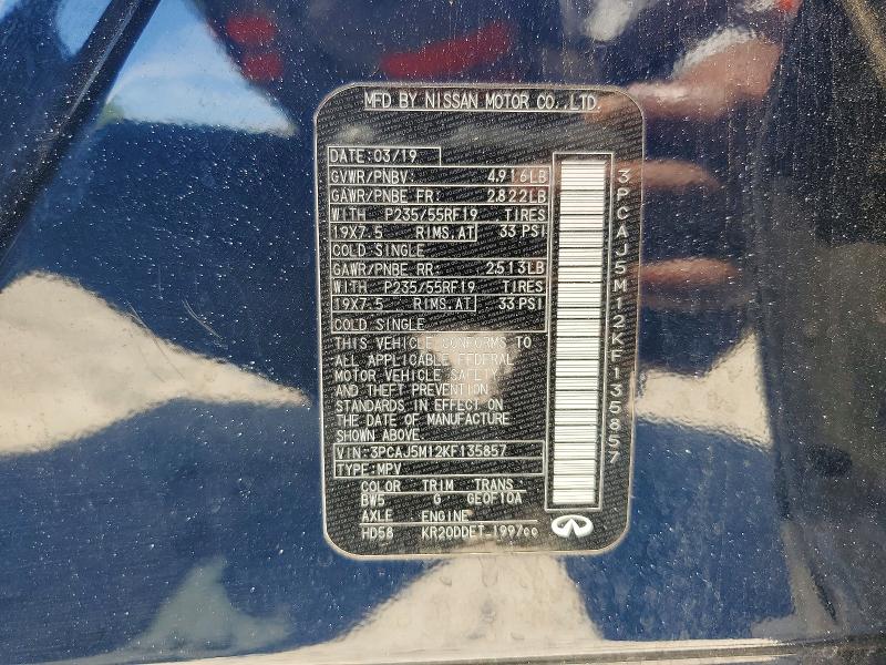 Продажа на аукционе авто 2019 Infiniti Qx50, vin: 3PCAJ5M12KF135857, номер лота: 49110416