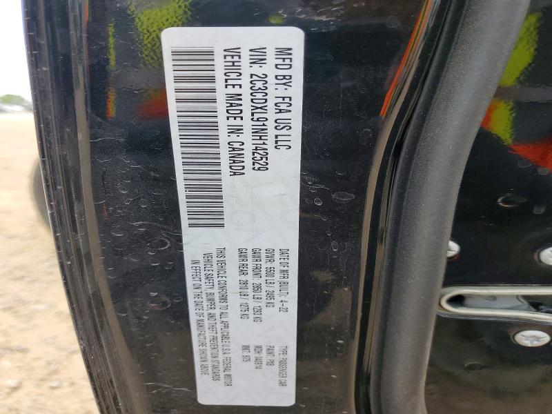 Продаж на аукціоні авто 2022 Dodge Charger, vin: 2C3CDXL91NH142529, номер лоту: 48652796