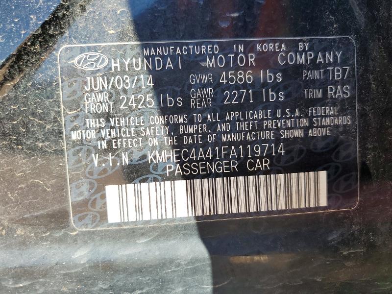 Продаж на аукціоні авто 2015 Hyundai Sonata Hybrid, vin: KMHEC4A41FA119714, номер лоту: 48980376