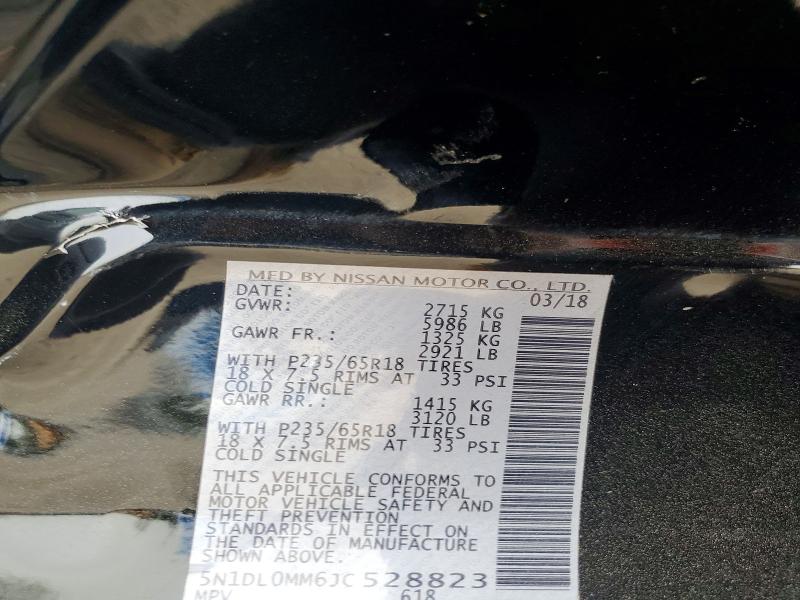 Aukcja sprzedaży 2018 Infiniti Qx60, vin: 5N1DL0MM6JC528823, numer aukcji: 49766676