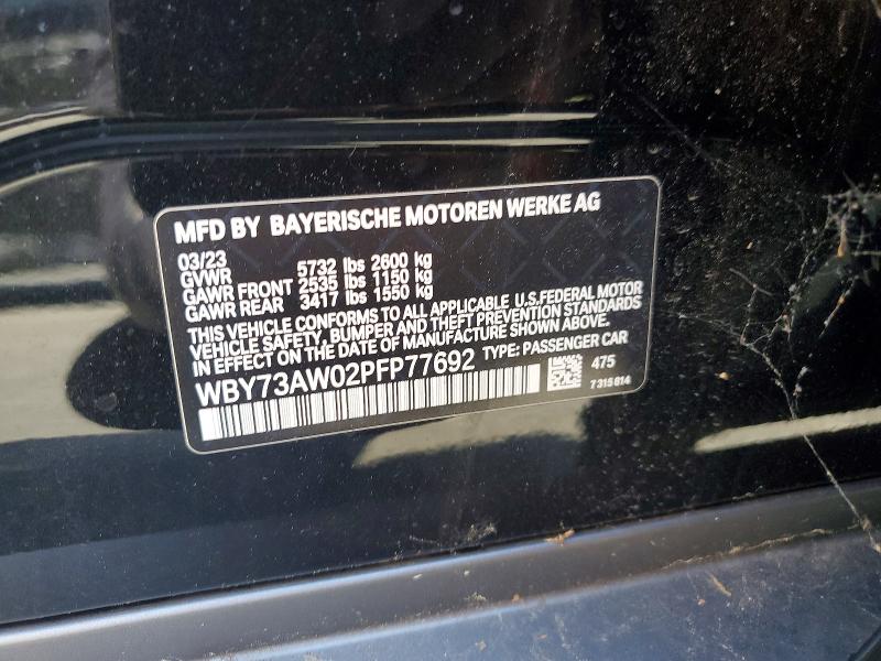 Продажа на аукционе авто 2023 Bmw I4, vin: WBY73AW02PFP77692, номер лота: 50517406