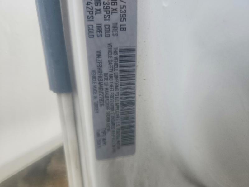 47535166 :رقم المزاد ، ZFBHRFAB4M6U27926 vin ، 2021 Ram Promaster City مزاد بيع