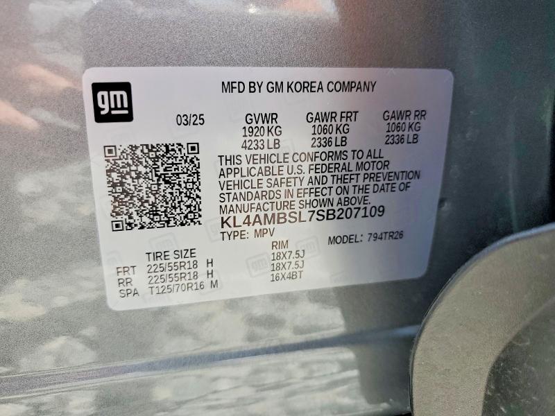 Aukcja sprzedaży 2025 Buick Encore Gx, vin: KL4AMBSL7SB207109, numer aukcji: 49055576