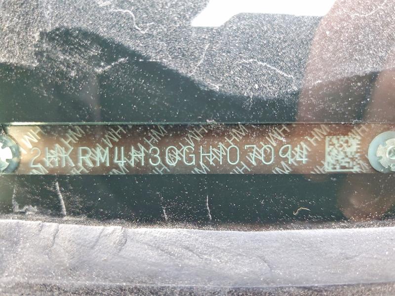 Продаж на аукціоні авто 2016 Honda Cr-v, vin: 2HKRM4H30GH107094, номер лоту: 50711486