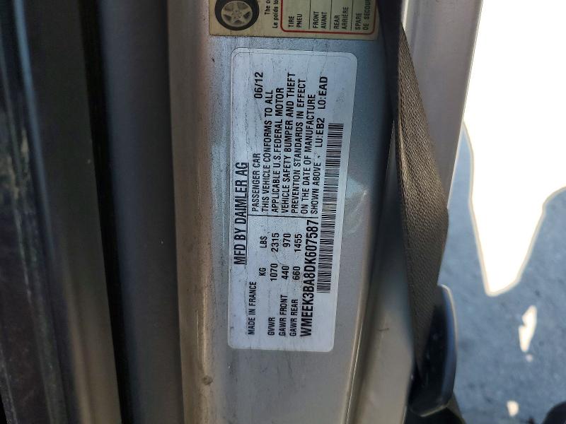 2013 Smart Fortwo მანქანა იყიდება აუქციონზე, vin: WMEEK3BA8DK607587, აუქციონის ნომერი: 49683936