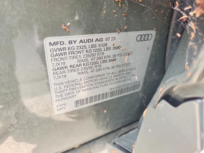 Aukcja sprzedaży 2024 Audi Q3, vin: WA1EECF3XR1020445, numer aukcji: 50926906