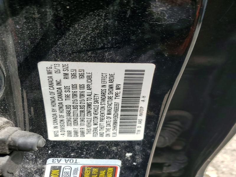 Aukcja sprzedaży 2013 Honda Cr-v, vin: 2HKRM4H36DH669397, numer aukcji: 49446406