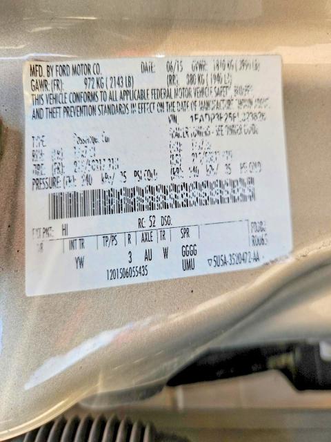 2015 Ford Focus მანქანა იყიდება აუქციონზე, vin: 1FADP3F25FL323626, აუქციონის ნომერი: 51925746