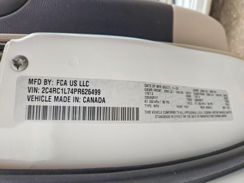 Aukcja sprzedaży 2023 Chrysler Pacifica, vin: 2C4RC1L74PR626499, numer aukcji: 48428636