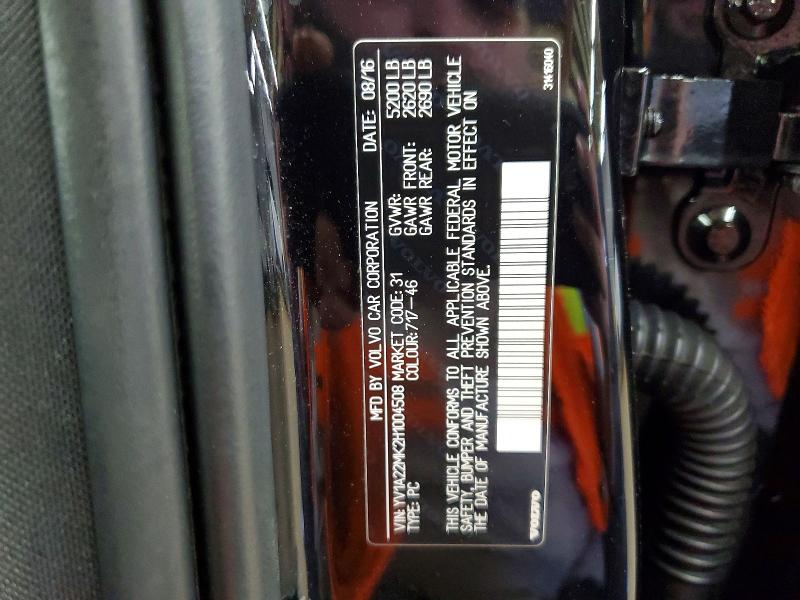 Продаж на аукціоні авто 2017 Volvo S90, vin: YV1A22MK2H1004508, номер лоту: 51588696
