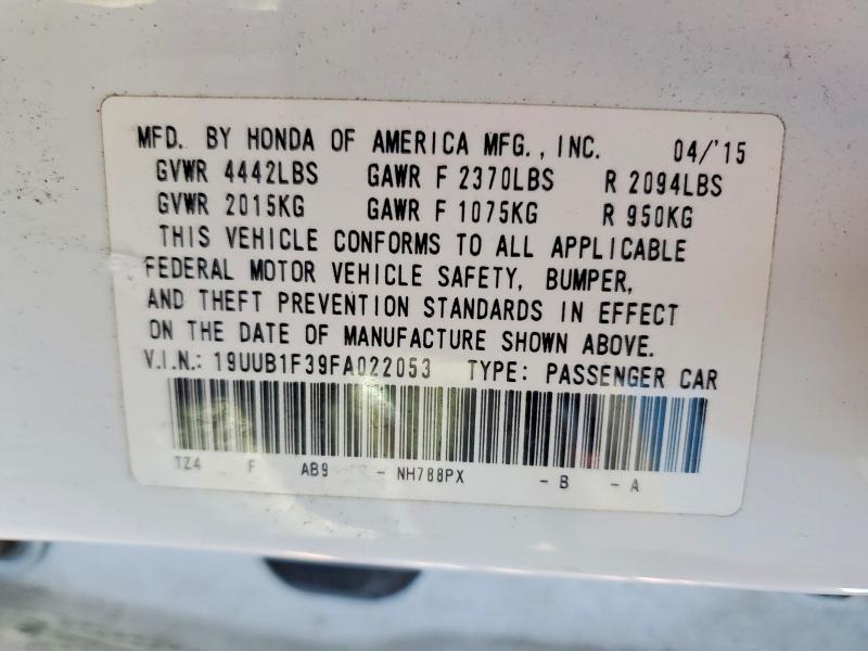 Aukcja sprzedaży 2015 Acura Tlx, vin: 19UUB1F39FA022053, numer aukcji: 50802216