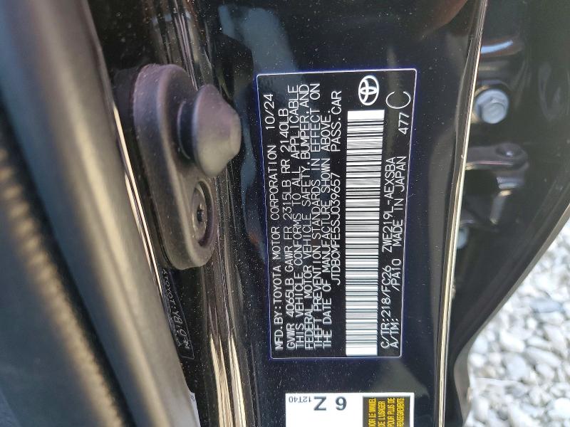 Aukcja sprzedaży 2025 Toyota Corolla Hybrid, vin: JTDBCMFE5SJ039657, numer aukcji: 48731416