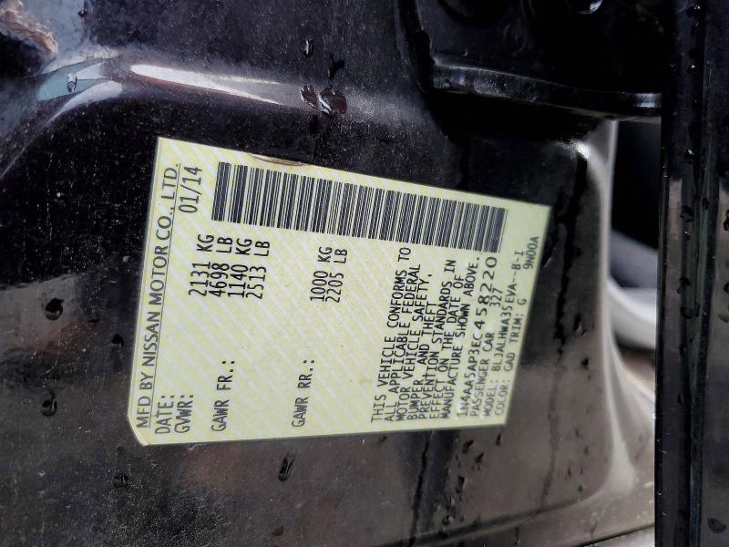 2014 Nissan Maxima მანქანა იყიდება აუქციონზე, vin: 1N4AA5AP3EC458220, აუქციონის ნომერი: 51620136