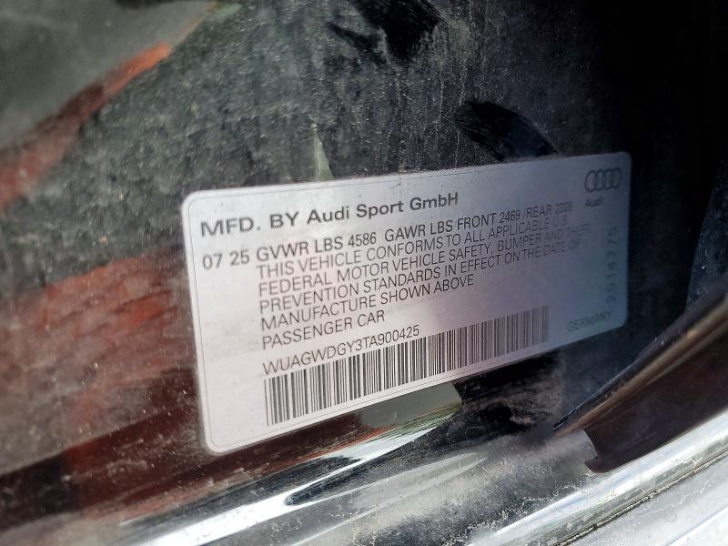49984126 :رقم المزاد ، WUAGWDGY3TA900425 vin ، 2026 Audi Rs3 مزاد بيع