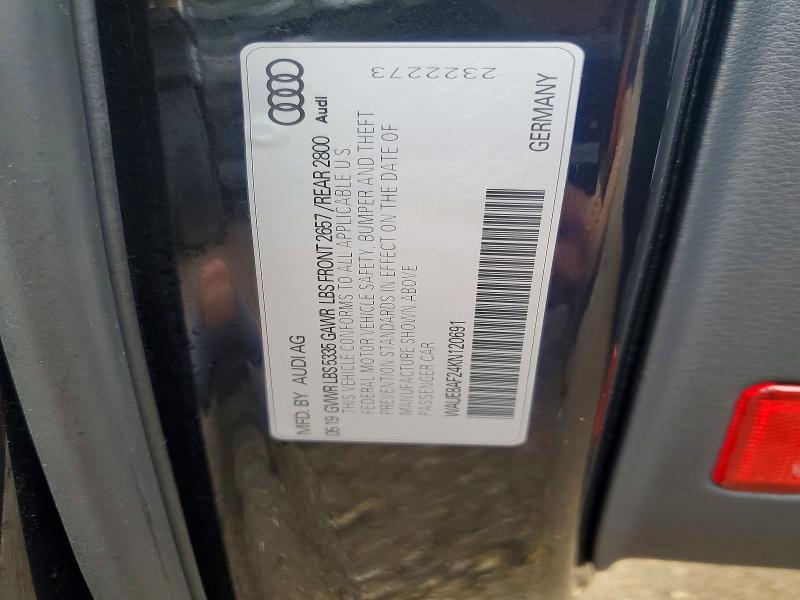 Продаж на аукціоні авто 2019 Audi A6, vin: WAUE8AF24KN120691, номер лоту: 47757706