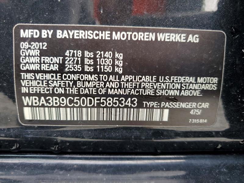 Aukcja sprzedaży 2013 Bmw 335, vin: WBA3B9C50DF585343, numer aukcji: 51499886