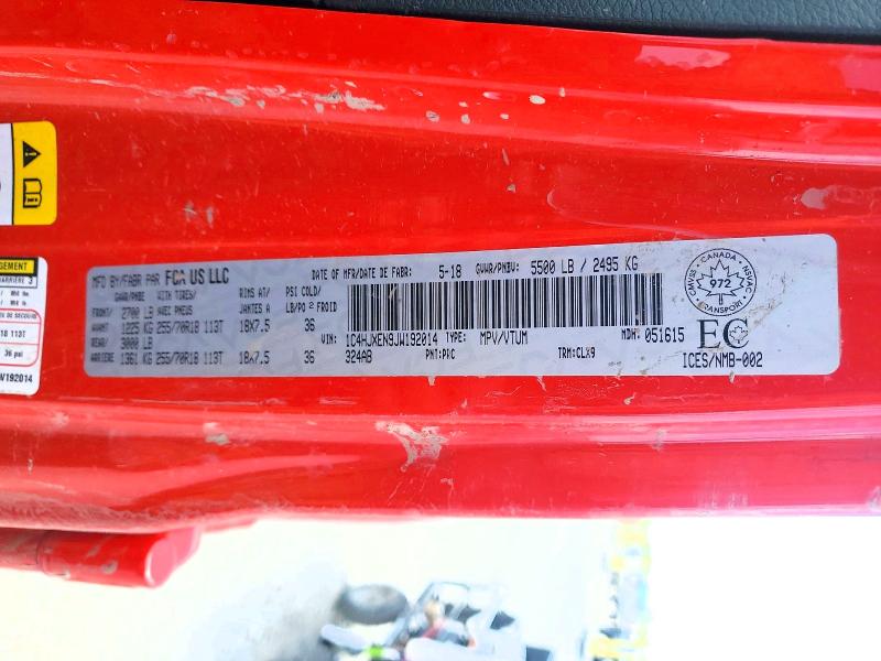 Продажа на аукционе авто 2018 Jeep Wrangler Unlimited, vin: 1C4HJXEN9JW192014, номер лота: 48912896