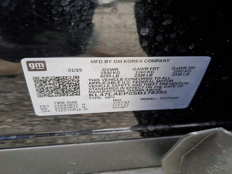 2025 Buick Envista მანქანა იყიდება აუქციონზე, vin: KL47LAEP0SB178395, აუქციონის ნომერი: 51550036