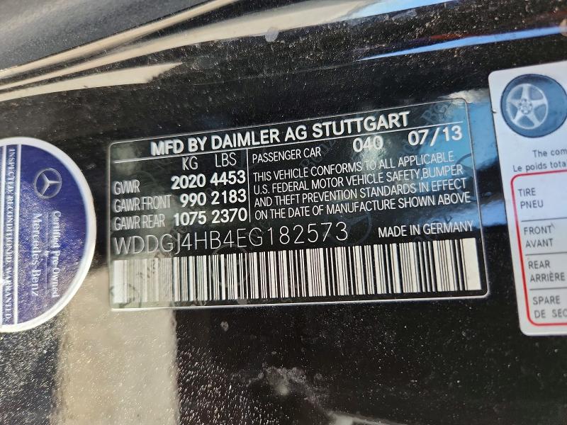 50514346 :رقم المزاد ، WDDGJ4HB4EG182573 vin ، 2014 Mercedes-benz C مزاد بيع