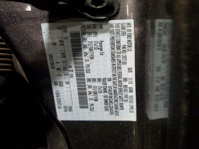 50949966 :رقم المزاد ، 1FADP3K24EL204356 vin ، 2014 Ford Focus مزاد بيع