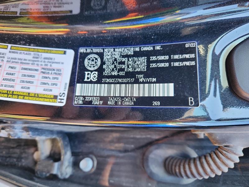 Продаж на аукціоні авто 2022 Lexus Nx 350, vin: 2T2KGCEZ7NC007517, номер лоту: 48570876
