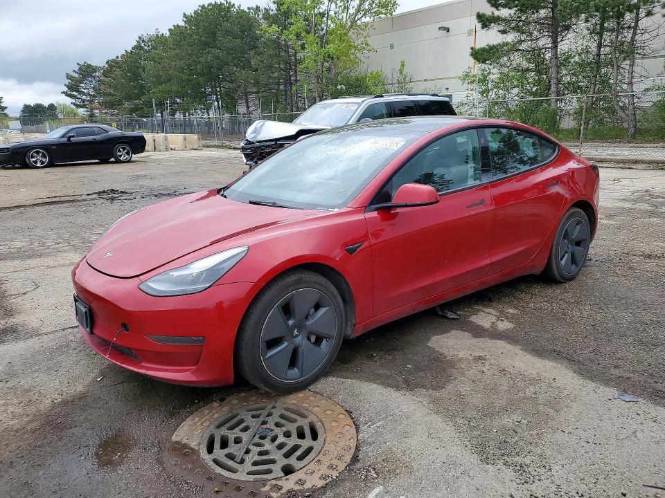 51598506 :رقم المزاد ، 5YJ3E1EA6NF371257 vin ، 2022 Tesla Model 3 مزاد بيع