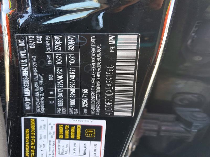Продажа на аукционе авто 2014 Mercedes-benz Gl, vin: 4JGDF7DEXEA291568, номер лота: 49248766