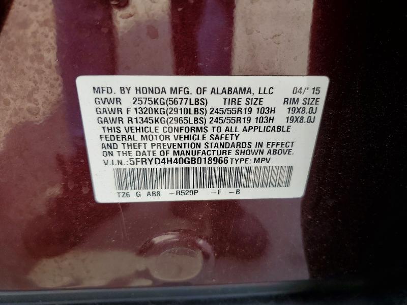 Aukcja sprzedaży 2016 Acura Mdx, vin: 5FRYD4H40GB018966, numer aukcji: 48698246