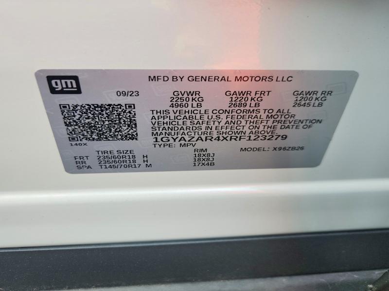 Aukcja sprzedaży 2024 Cadillac Xt4, vin: 1GYAZAR4XRF123279, numer aukcji: 51614146