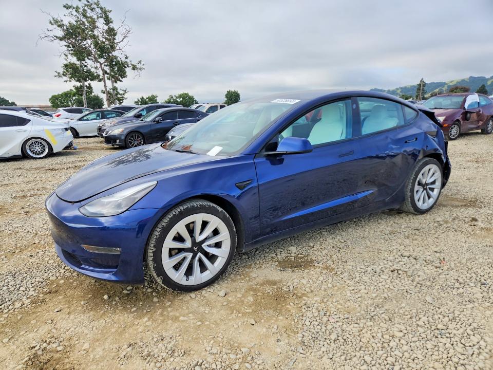 2022 Tesla Model 3 მანქანა იყიდება აუქციონზე, vin: 5YJ3E1EB5NF144232, აუქციონის ნომერი: 50525666