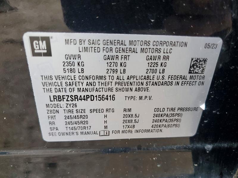 2023 Buick Envision მანქანა იყიდება აუქციონზე, vin: LRBFZSR44PD156416, აუქციონის ნომერი: 49790696