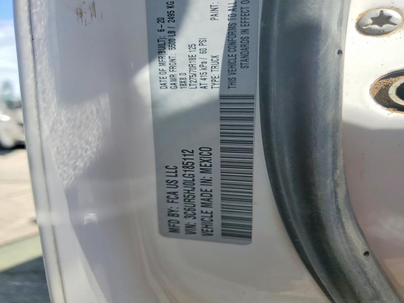 50892636 :رقم المزاد ، 3C6UR5HJ0LG185112 vin ، 2020 Ram 2500 مزاد بيع