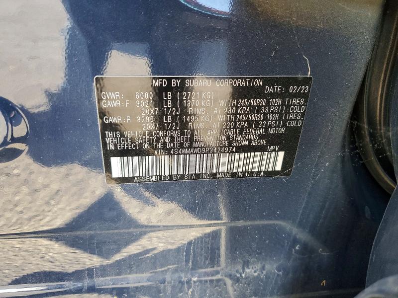 Aukcja sprzedaży 2023 Subaru Ascent, vin: 4S4WMAWD9P3424974, numer aukcji: 52004716