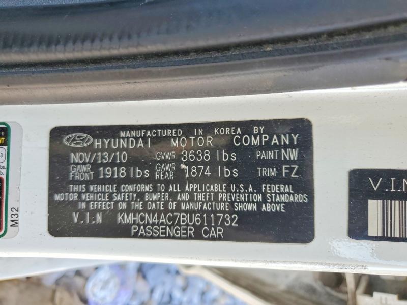 Продаж на аукціоні авто 2011 Hyundai Accent, vin: KMHCN4AC7BU611732, номер лоту: 51461766