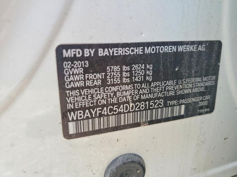 Продажа на аукционе авто 2013 Bmw 740, vin: WBAYF4C54DD281523, номер лота: 50238896