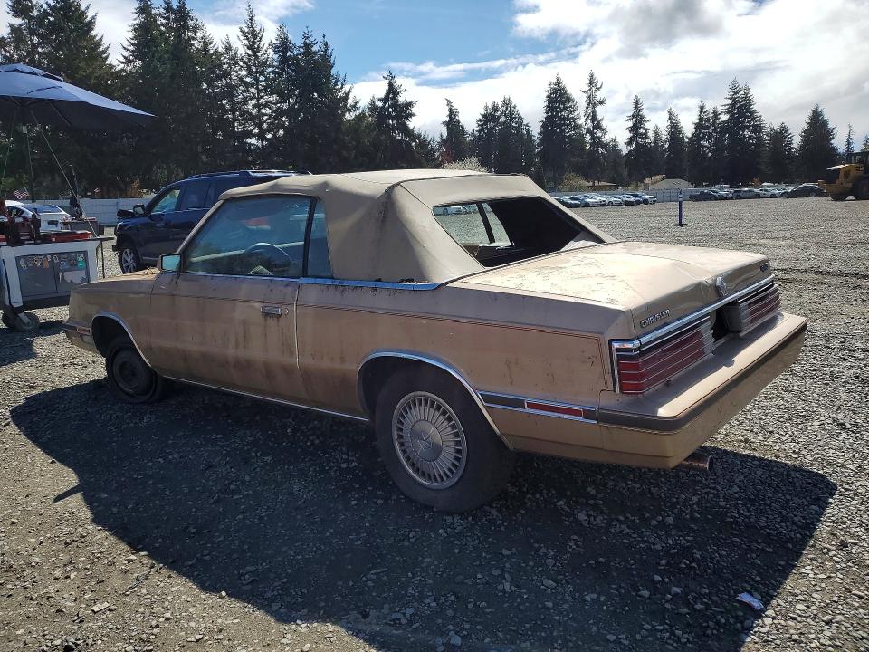 1984 Chrysler Lebaron მანქანა იყიდება აუქციონზე, vin: 1C3BC55C3EG167732, აუქციონის ნომერი: 49519196