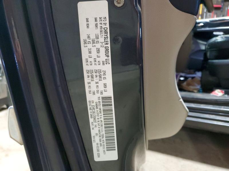 48905286 :رقم المزاد ، 2C4RC1BG1CR300297 vin ، 2012 Chrysler Town & Country مزاد بيع