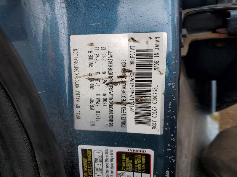 Продаж на аукціоні авто 2011 Mazda 3, vin: JM1BL1VF4B1419680, номер лоту: 48648056
