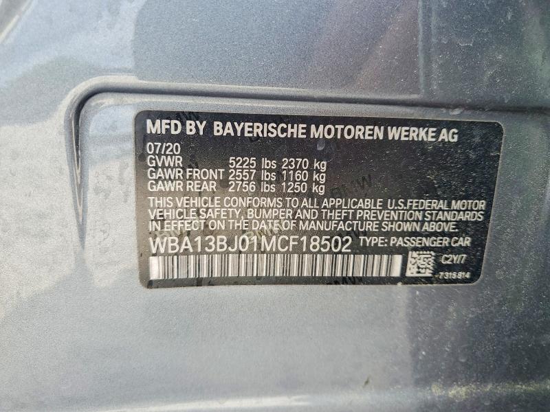 Продажа на аукционе авто 2021 Bmw 530, vin: WBA13BJ01MCF18502, номер лота: 48296946