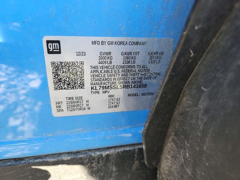Продаж на аукціоні авто 2024 Chevrolet Trailblazer, vin: KL79MSSL5RB141658, номер лоту: 51468966
