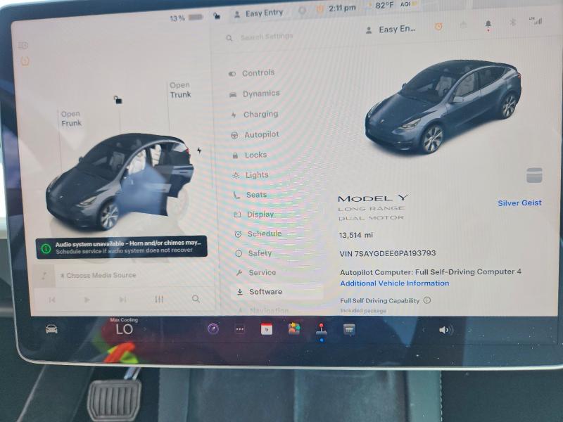 Продажа на аукционе авто 2023 Tesla Model Y, vin: 7SAYGDEE6PA193793, номер лота: 48799276