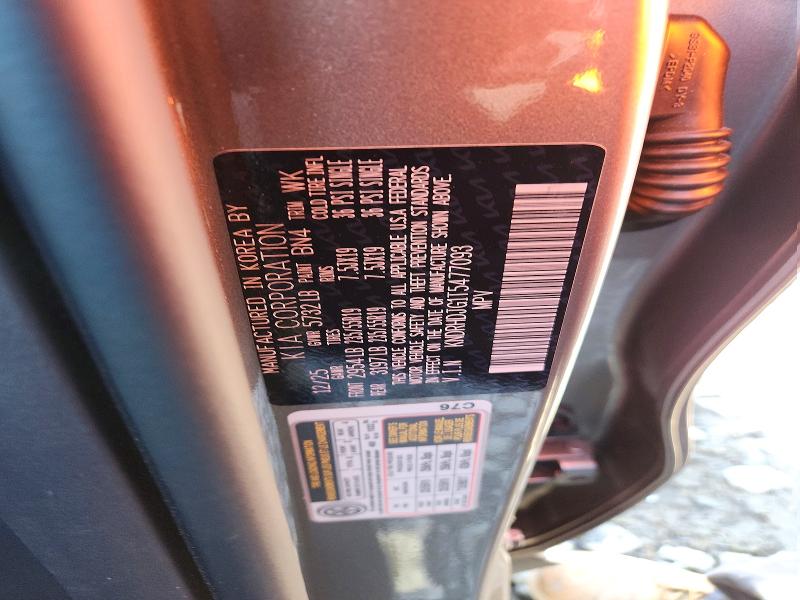 Aukcja sprzedaży 2026 Kia Sorento Hybrid, vin: KNDRHDJG1T5477093, numer aukcji: 48912306