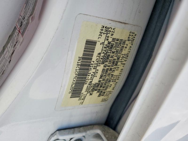 Aukcja sprzedaży 2012 Nissan Versa, vin: 3N1BC1CP9CK262095, numer aukcji: 51029786